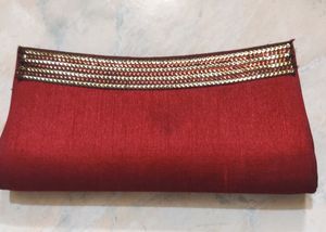Beautiful Maroon Clutch Purse