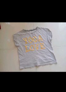 Grey Yoga Love T-Shirt