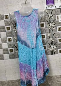 Tie-dye Sleeveless Dress