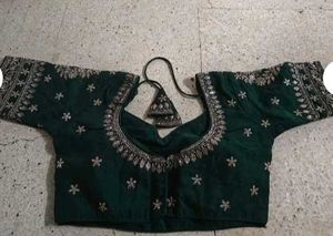 Green Silk Blouse