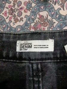 Dark Wash Denim Midi Skirt