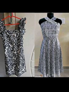 Stylish Halter Neck Leopard Print Dress