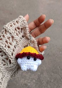 kawai mushroom keychains