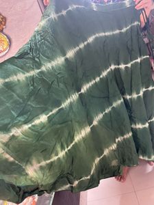 Green Tie-Dye Ethnic lehenga