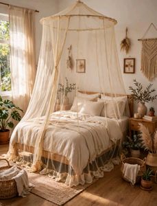 Boho Canopy Bed Netting