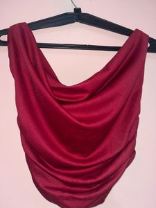 Elegant Drape Neck Top
