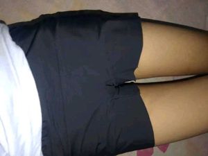 Seamless Black  shorts  underdress