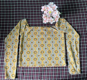 Zara Retro Print  Top 💛🤎