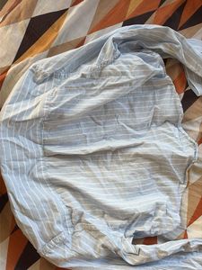 Classic Blue Striped Button-Down Shirt
