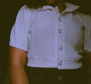 white crop top