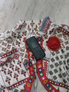 Boho Embroidered Jacket Style Blouse