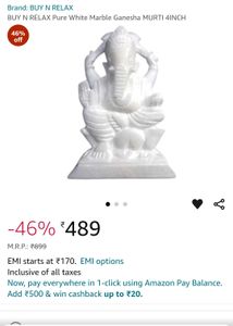 Marble Ganeshji Statue