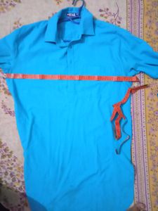 Turquoise Kurta with 2 pajamas