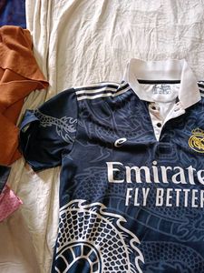 Real Madrid Dragon Print Jersey