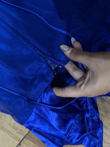 Sheer Blue silk drss