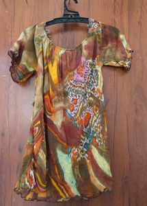 Boho Print Flowy Top