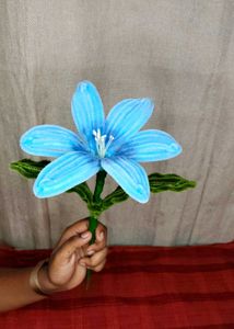 Blue Pipecleaner Flower🩵