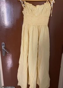 Yellow Sundress with Tie Straps