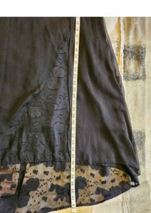Elegant Black Lace high low dress