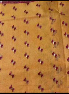 New Yellow Taant Saree