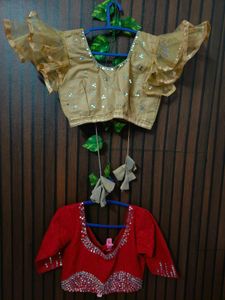 Stunning Embellished Ethnic Blouses pack of 2