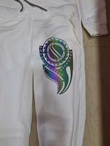 White Graphic Print Co-ord Set