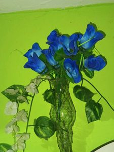 Unique Vase with Artificial Flowers