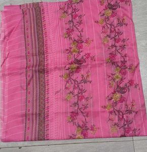 Beautiful Pink Floral Kurta with Dupatta