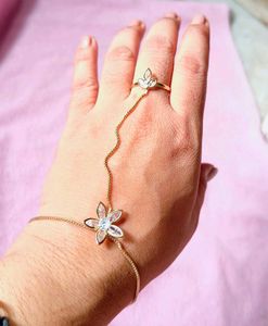🆕Delicate Flower Ring Bracelet Set