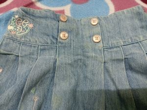 Girls Denim Skirt
