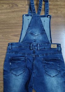 Blue Denim Overalls Jeans