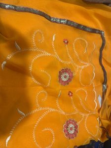 Elegant Mustard Saree