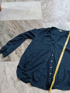 Deep Teal Collared Button-Up Shirt