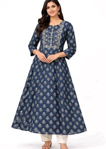 Beautiful anarkali Floral Print Kurta