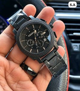 Fossil Men's Black Stainless Steel Watch