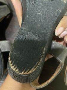 Stylish Gray Ankle Strap Sandals