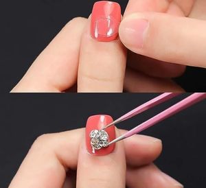Nail Glue Stickers 24 pieces 1 sheet