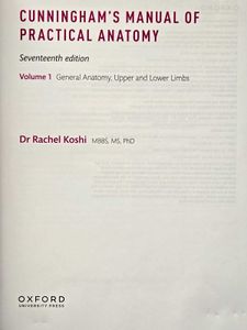 Cunningham's general anatomy upper and lower limb
