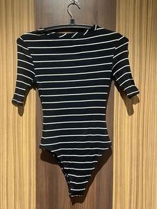 Chic Striped Bodysuit