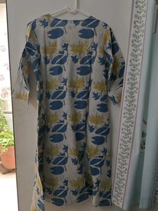 Floral Print Cotton Kurta Set