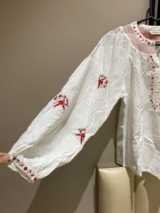 White Embroidered Top