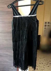 Vintage Flapper Fringed Dress