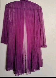 Purple Sheer Kimono Cardigan