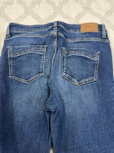 Blue Distressed Denim Jeans