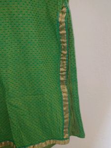 Green Kurta Set, XS