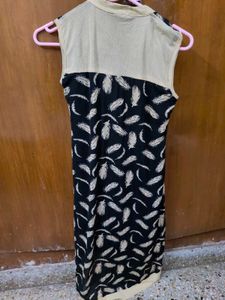 Stylish Feather Print Kurta