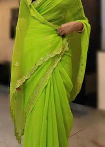 cut border green 💚 saare 🤩