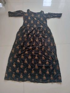 Stylish Cold Shoulder Ethnic Gown