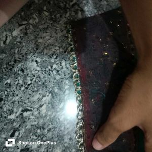 Embellished Teal Saree