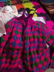 Colorful Knit Cardigan